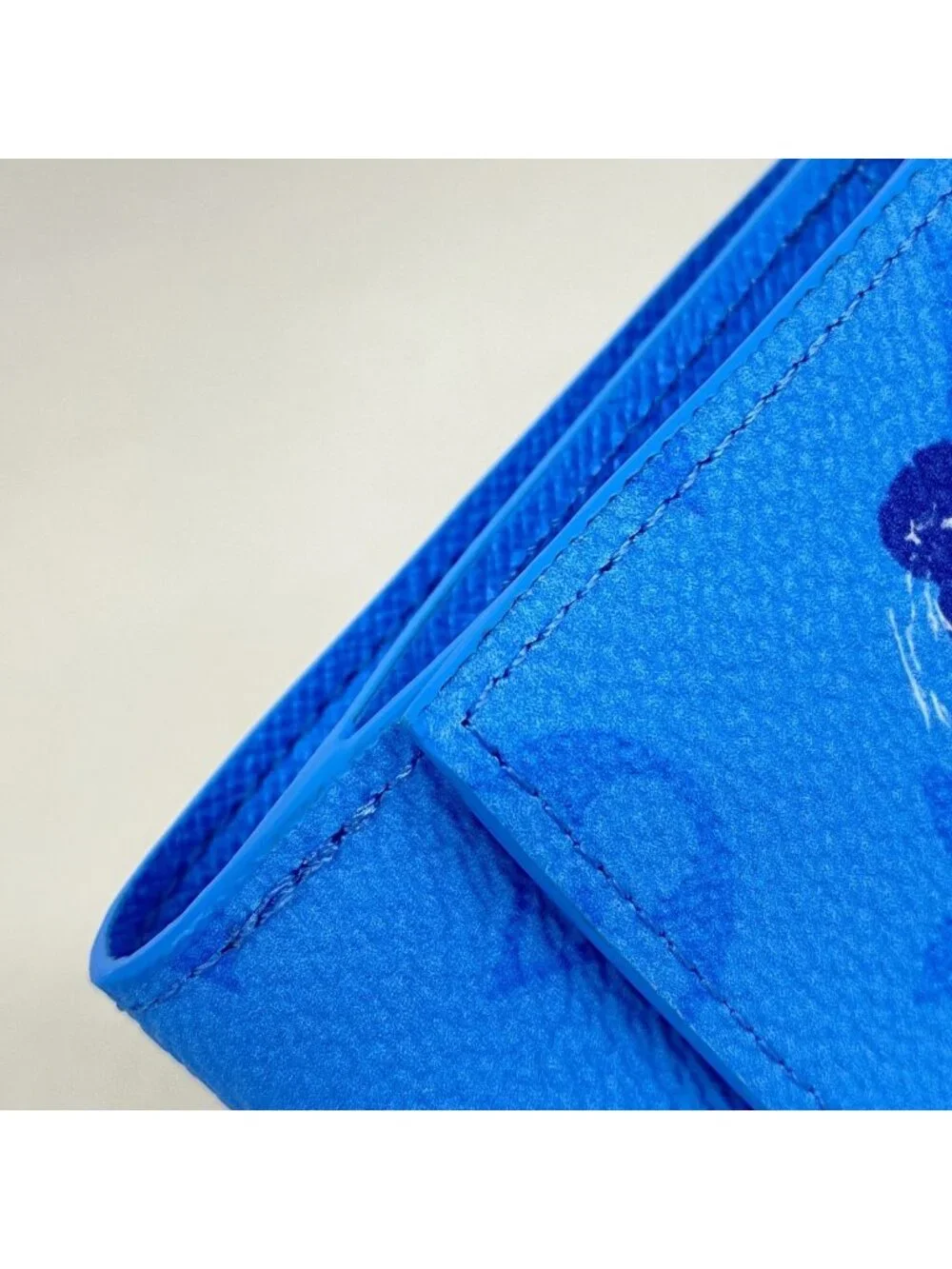 Louis Vuitton Trifold Wallet Monogram Sports Leisure Victor Pool Blue